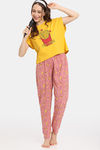 Rosaline Bon Appetit Knit Cotton Top - Yolk Yellow — thumbnail 4